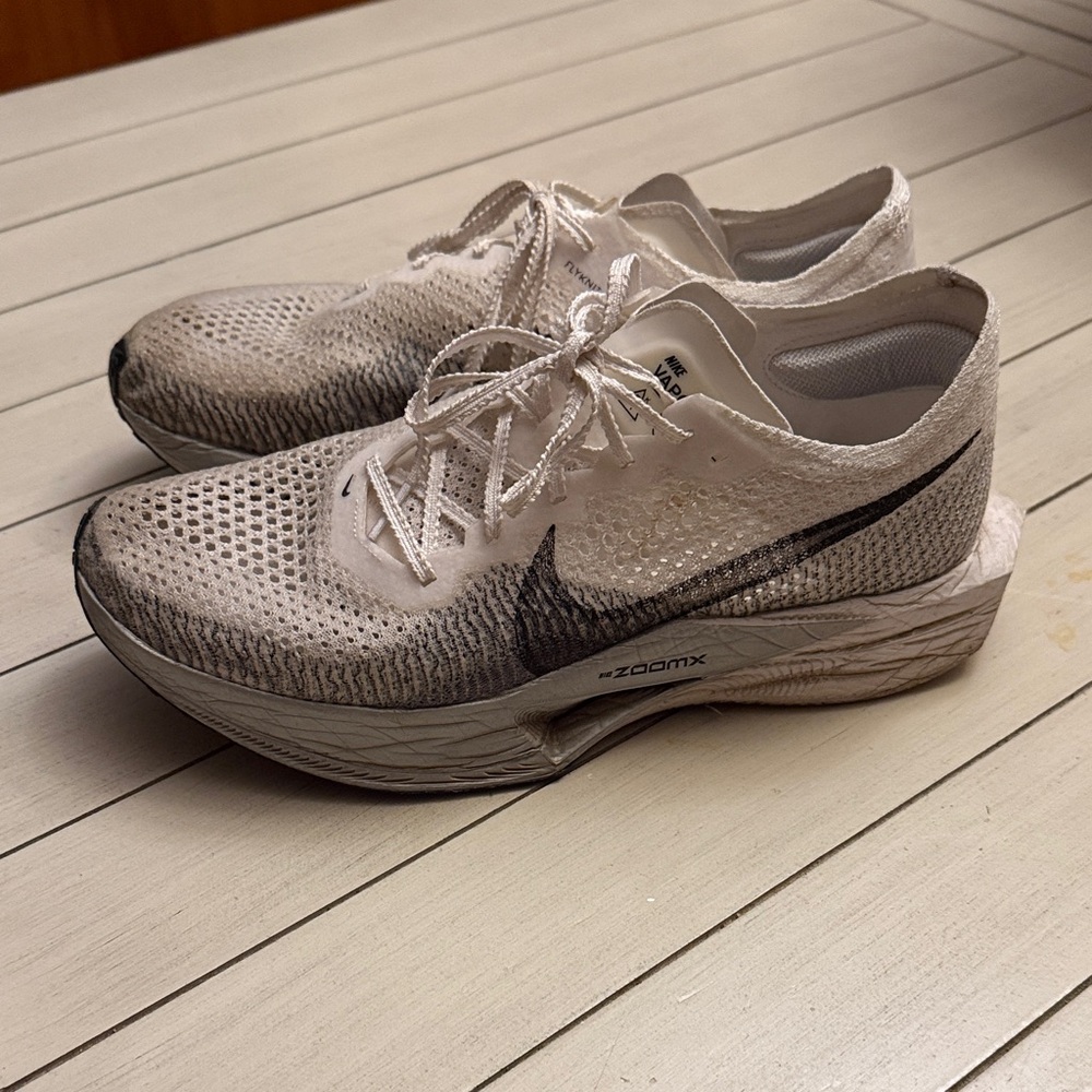 Nike ZoomX Flyknit Shoes in White and Black